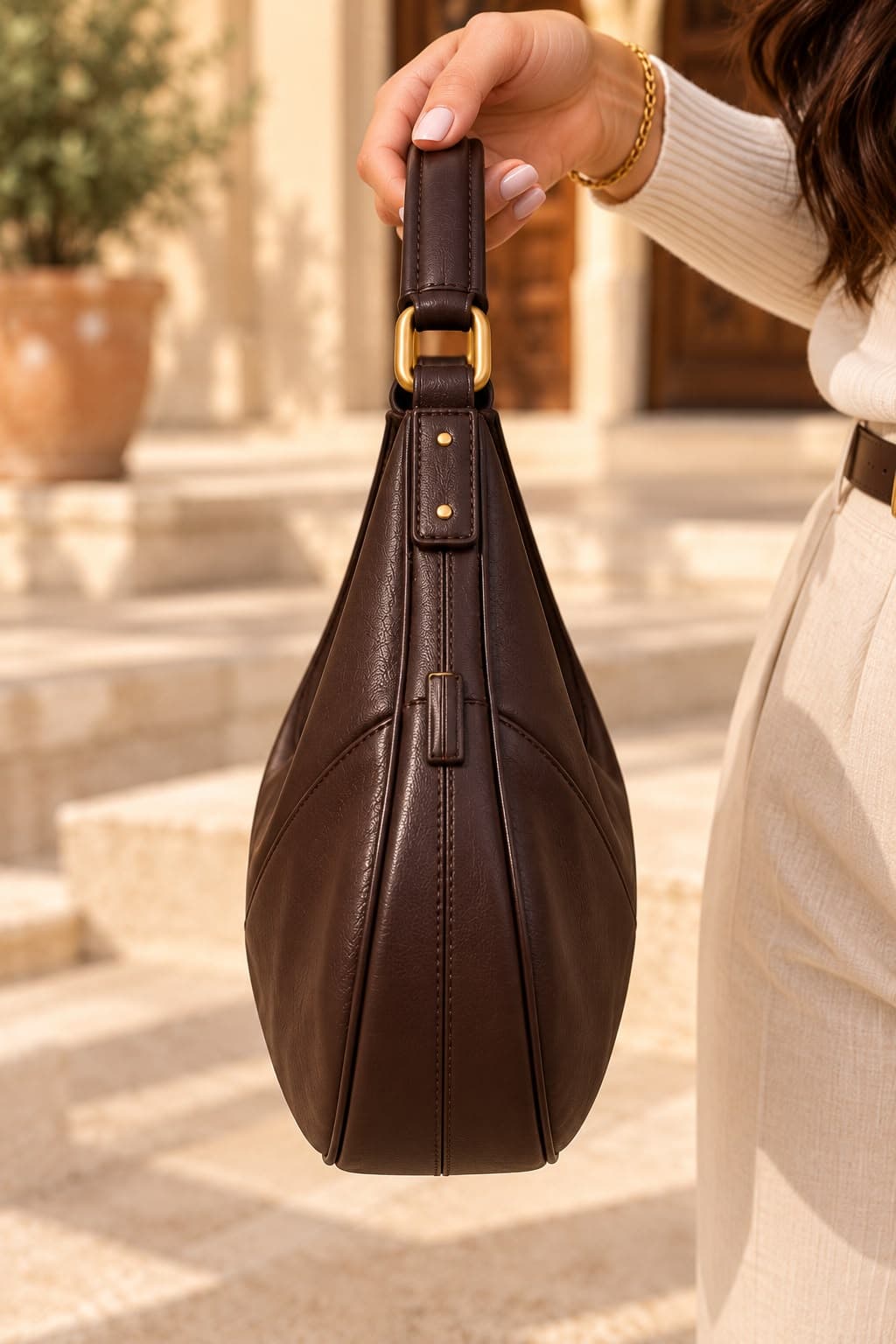 Slouchy Crescent Hobo Bag Sewing Guide PDF, DIY Shoulder Bag Tutorial, Luxvage Élan Design - photo 3