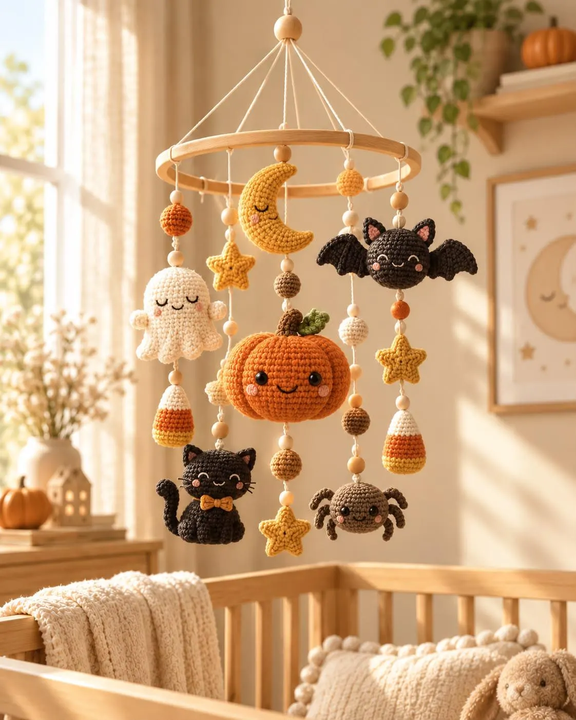 Crochet Baby Mobile Patterns Bundle PDF, 5 Nursery & Halloween Amigurumi Designs - photo 6