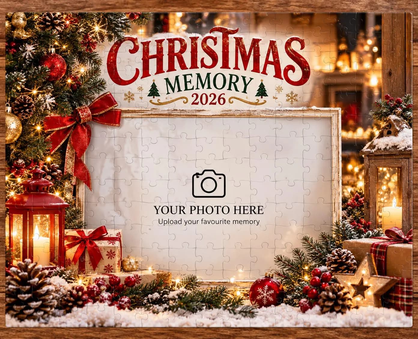 Personalized Christmas Photo Puzzle, Custom Family Jigsaw, Holiday Memory Keepsake (2026) - photo 3