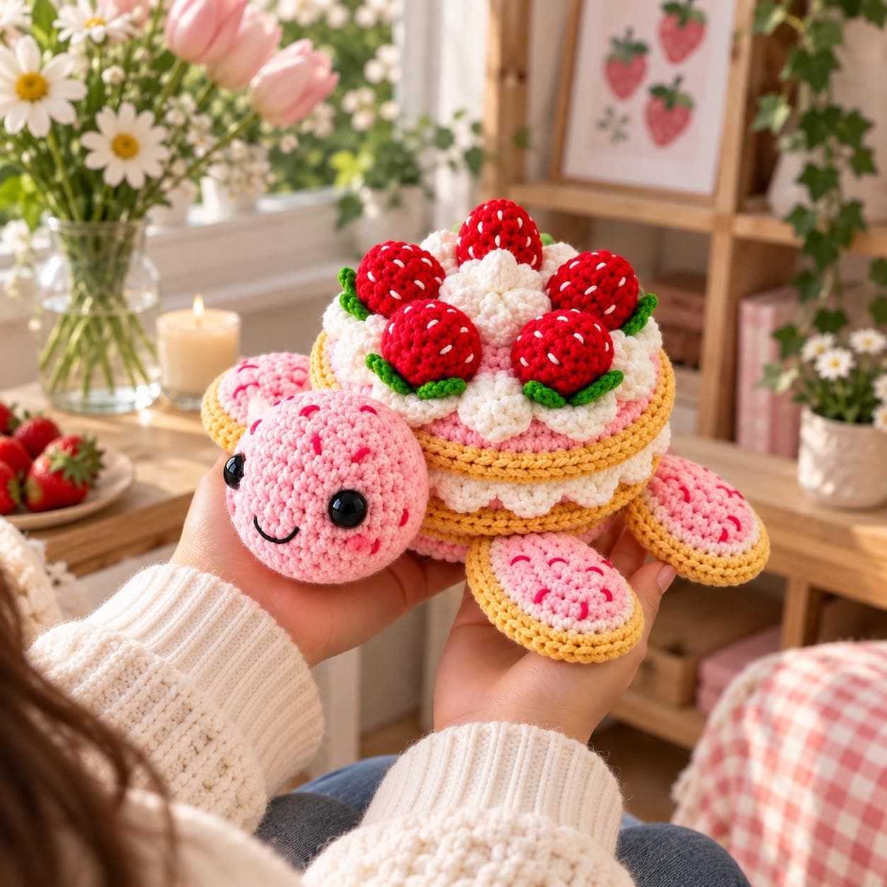 Strawberry Shortcake Bundle chocolate Turtle & Bunny (Digital PDF) - photo 2